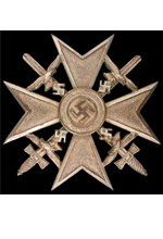 Spanish Cross in Bronze with Swords