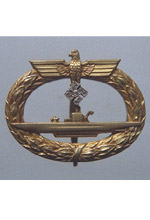 U-boat War Badge with Diamonds